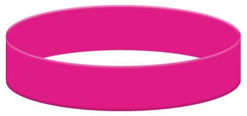 Wristband Color Example - Hot Pink